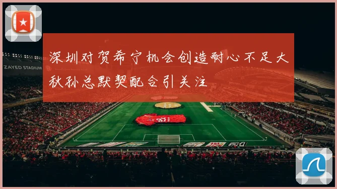 深圳对贺希宁机会创造耐心不足大秋孙总默契配合引关注